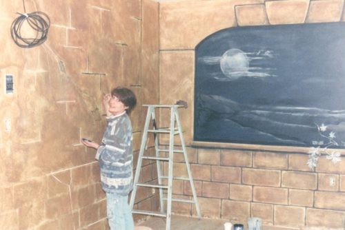 Marion hard at work.